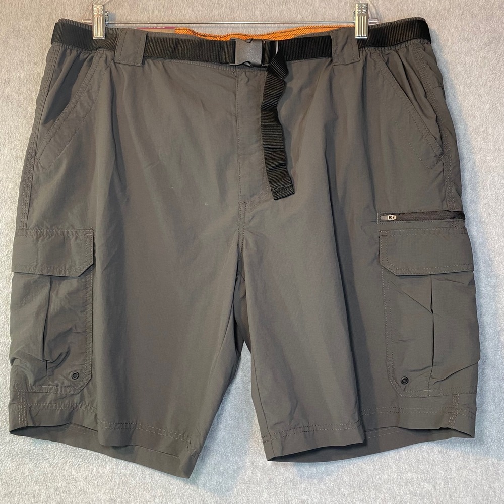 Field & Stream Cargo Shorts Men's XXL Raven Gray‎ Nylon Hiking Fishing New NWT